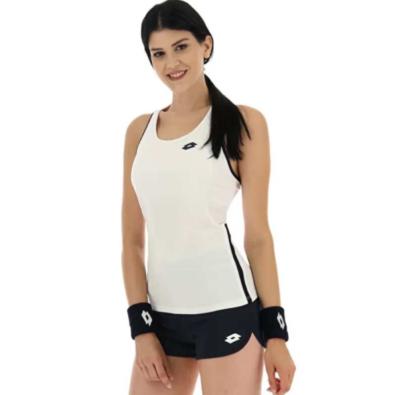 Lotto Women's  Squadra II Tank Top (Bright White) - RacquetGuys.ca