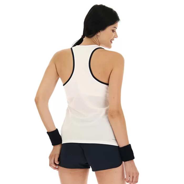 Lotto Women's  Squadra II Tank Top (Bright White) - RacquetGuys.ca