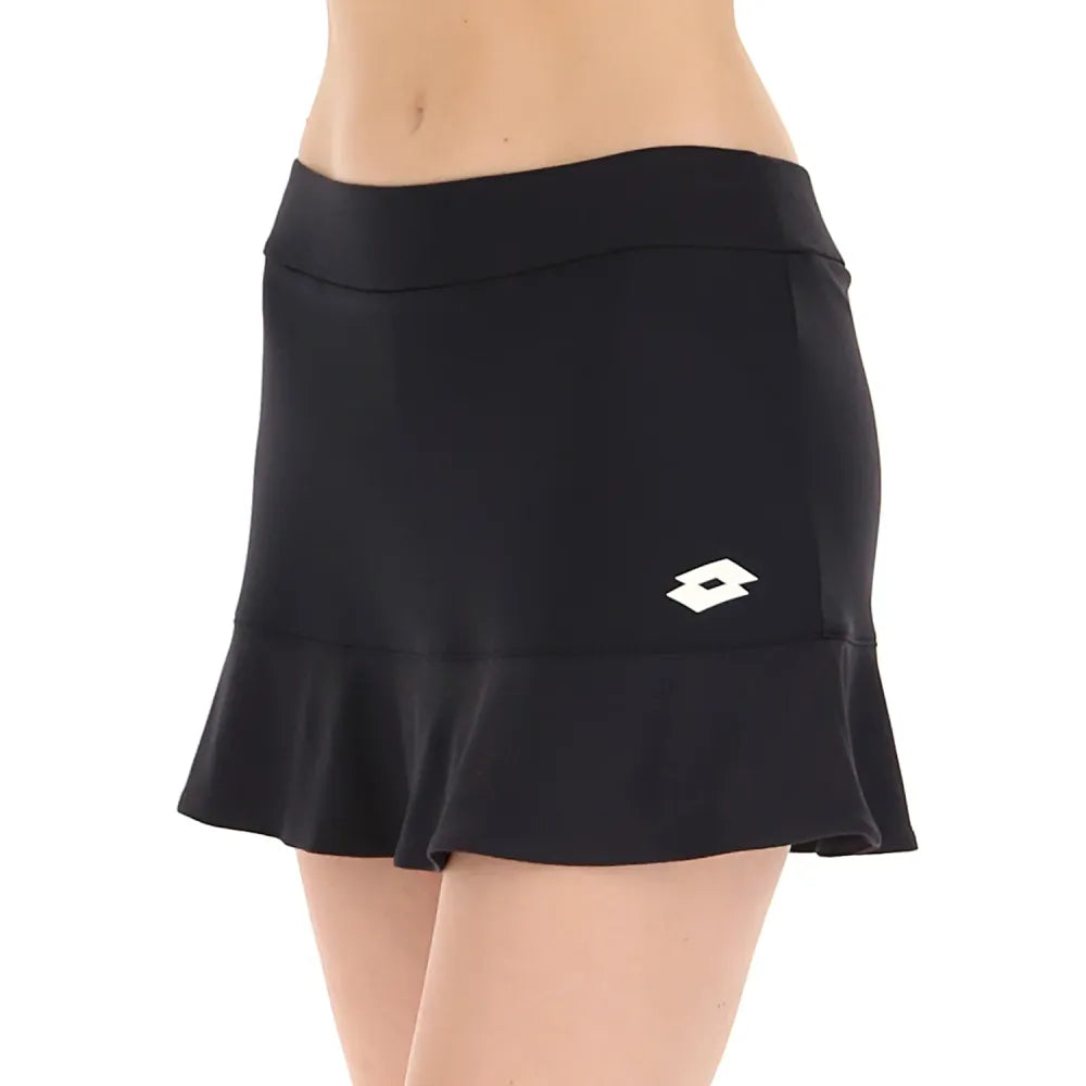 Lotto Women's  Squadra II Skirt (Black) - RacquetGuys.ca