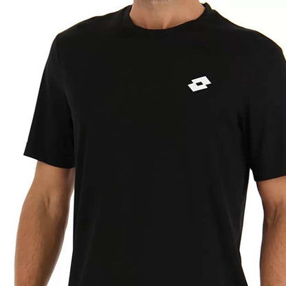 Lotto Men's Core Tee Top (Black) - RacquetGuys.ca