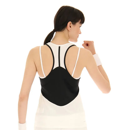 Lotto Women's Top IV Tank Top (Bright White/Black) - RacquetGuys.ca