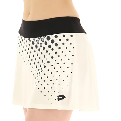 Lotto Women's Top IV Skirt (Bright White/Black) - RacquetGuys.ca