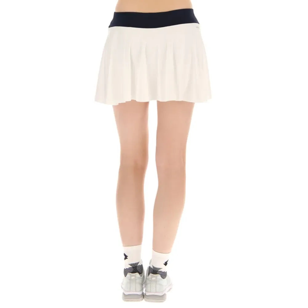 Lotto Women's Top IV Skirt (Bright White/Orange) - RacquetGuys.ca