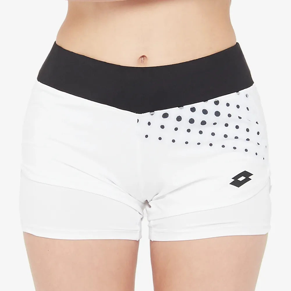 Lotto Women's Top IV Short (Bright White/Black) - RacquetGuys.ca