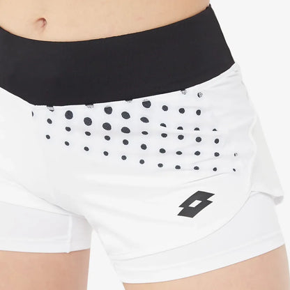 Lotto Women's Top IV Short (Bright White/Black) - RacquetGuys.ca
