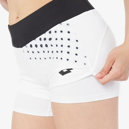 Lotto Women's Top IV Short (Bright White/Black) - RacquetGuys.ca