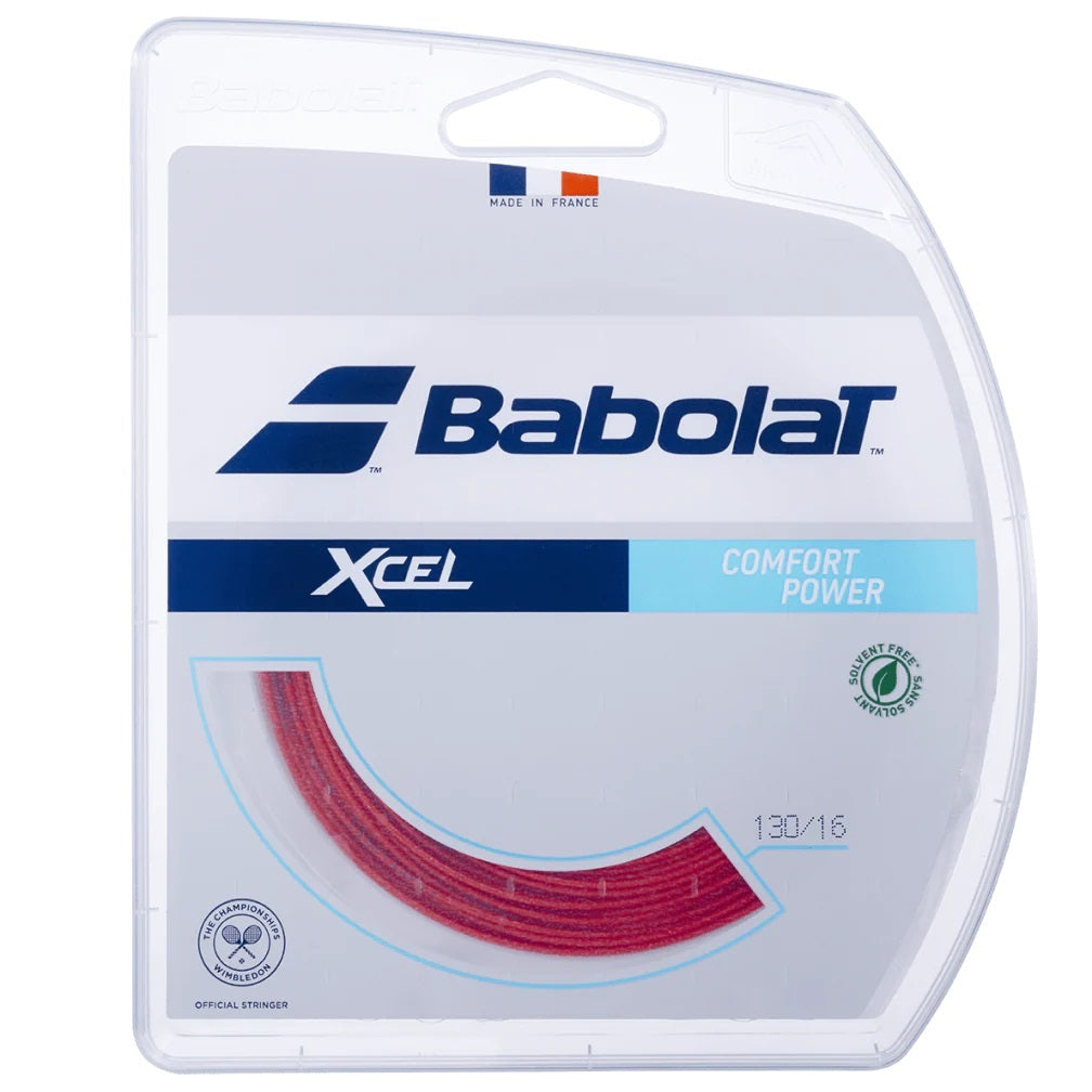 Babolat Xcel 16/1.30 Tennis String (Red) - RacquetGuys.ca