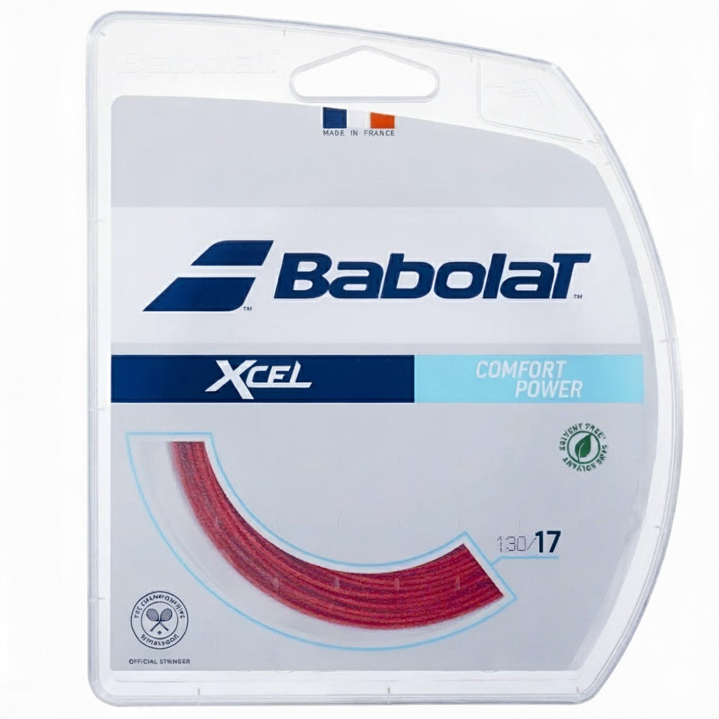 Babolat Xcel 17/1.25 Tennis String (Red) - RacquetGuys.ca