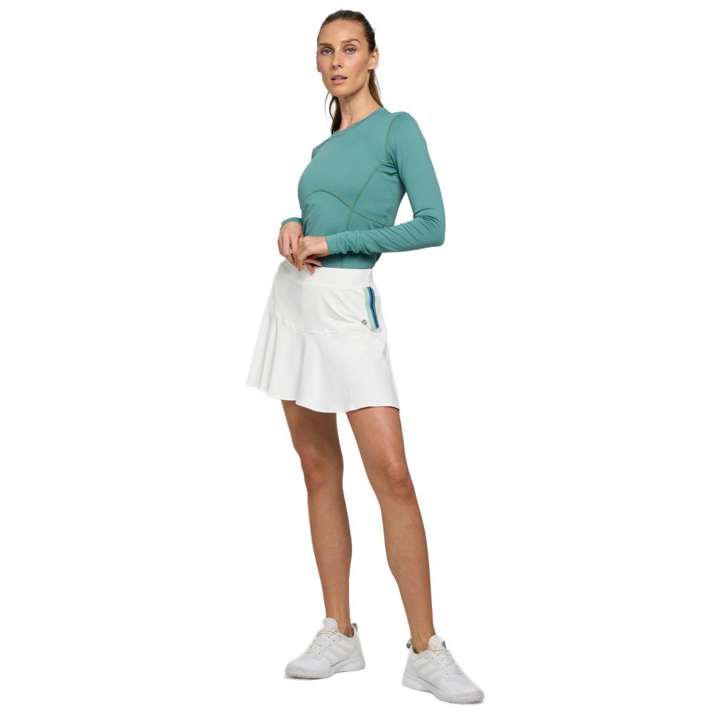 Lija Women's Nevo Dash Skort (White/Multi) - RacquetGuys.ca