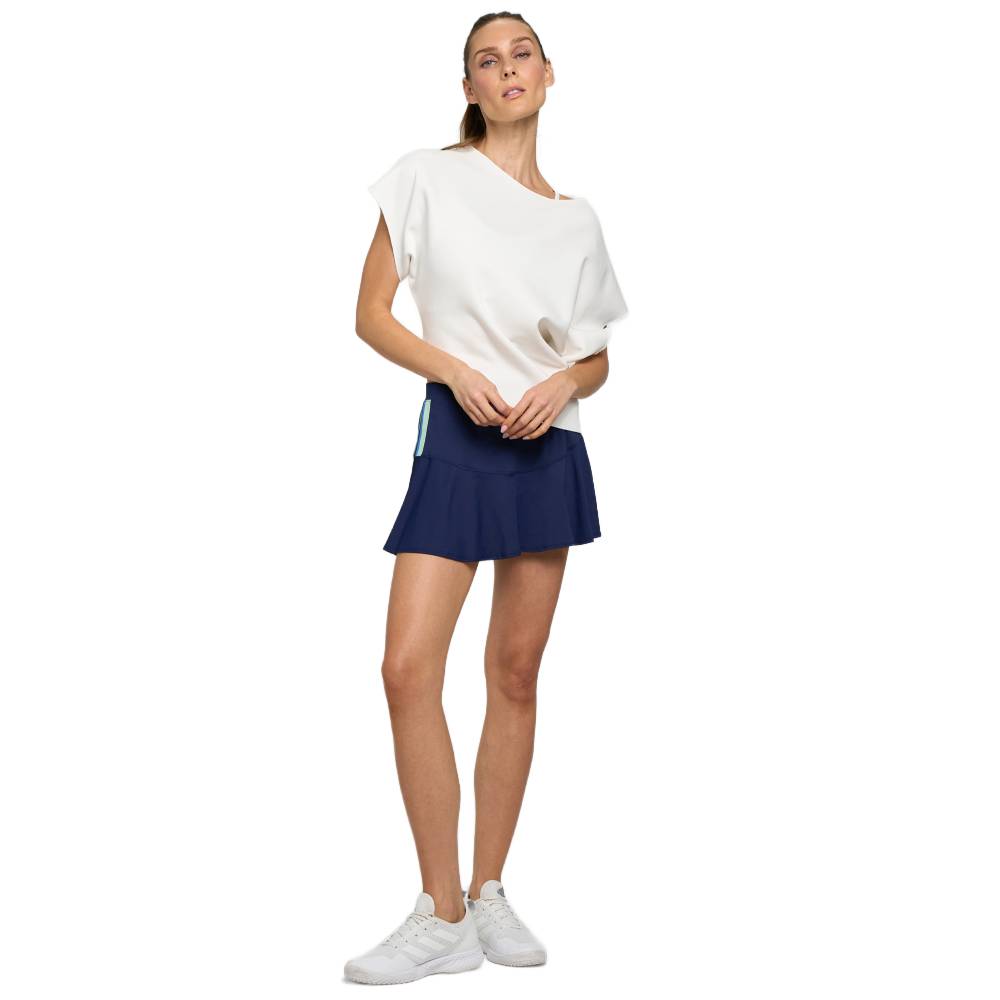 Lija Women's Elite Dash Skort 13-Inch (Marine/Multi) - RacquetGuys.ca