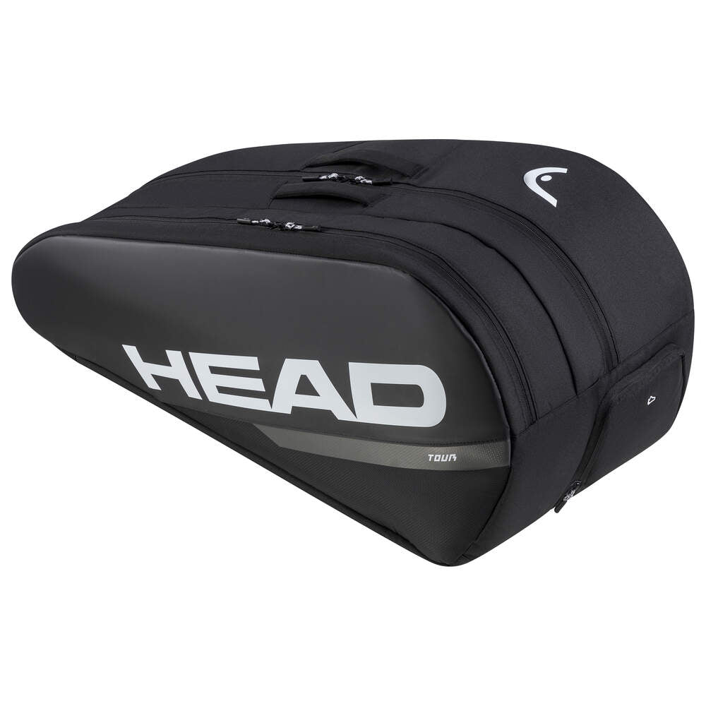 Head Tour L 9 Racquet Bag Black/White - RacquetGuys.ca