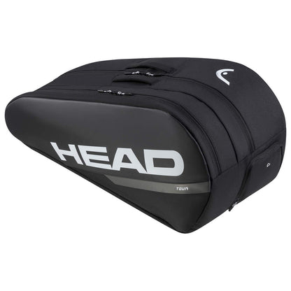 Head Tour L 9 Racquet Bag Black/White - RacquetGuys.ca