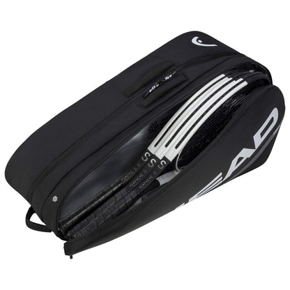 Head Tour L 9 Racquet Bag Black/White - RacquetGuys.ca