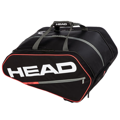 Head Tour Pickleball Supercombi 10 Pack Paddle Bag (Black/Orange) - RacquetGuys.ca