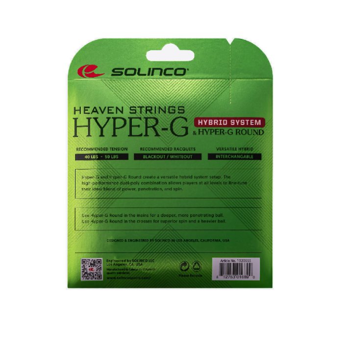 Solinco Hyper-G & Hyper G Round 16L/1.25 Tennis String - RacquetGuys.ca