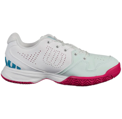 Wilson Kaos QL Junior Tennis Shoe (Smoothing Sea/White) - RacquetGuys.ca