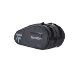 Tecnifibre Team Dry 12 Racquet Bag (Black/Silver) - RacquetGuys.ca