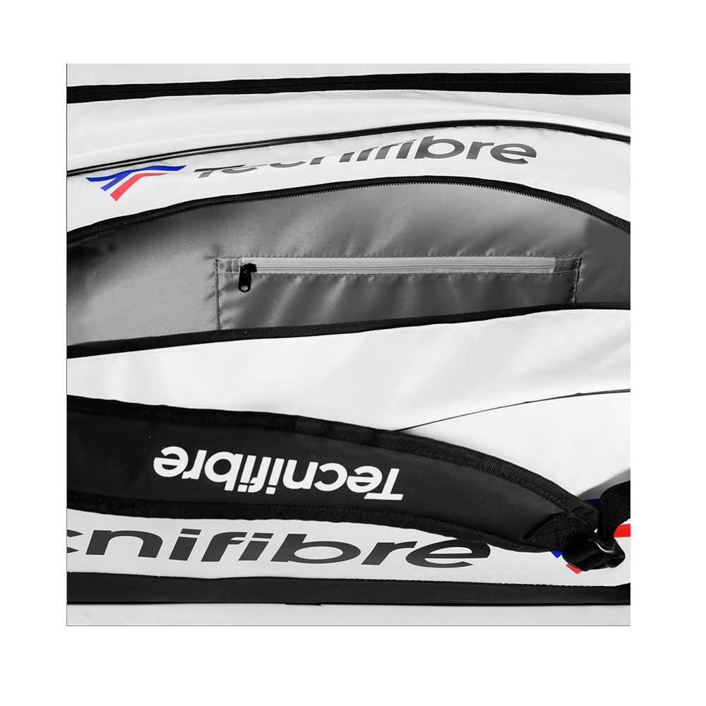 Tecnifibre Tour Endurance 15 Pack Racquet Bag (White/Black) - RacquetGuys.ca