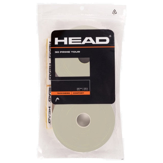 Head Prime Tour Overgrip 30 Pack Grey - RacquetGuys.ca