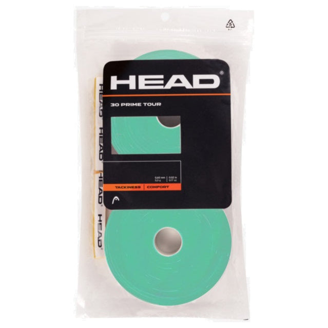 Head Prime Tour Overgrip 30 Pack Mint - RacquetGuys.ca