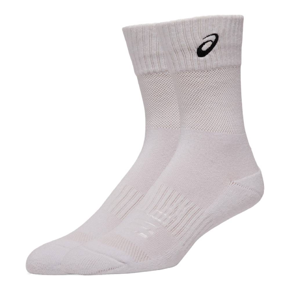 Asics Unisex Court FF Crew Sock (Brilliant White) - RacquetGuys.ca