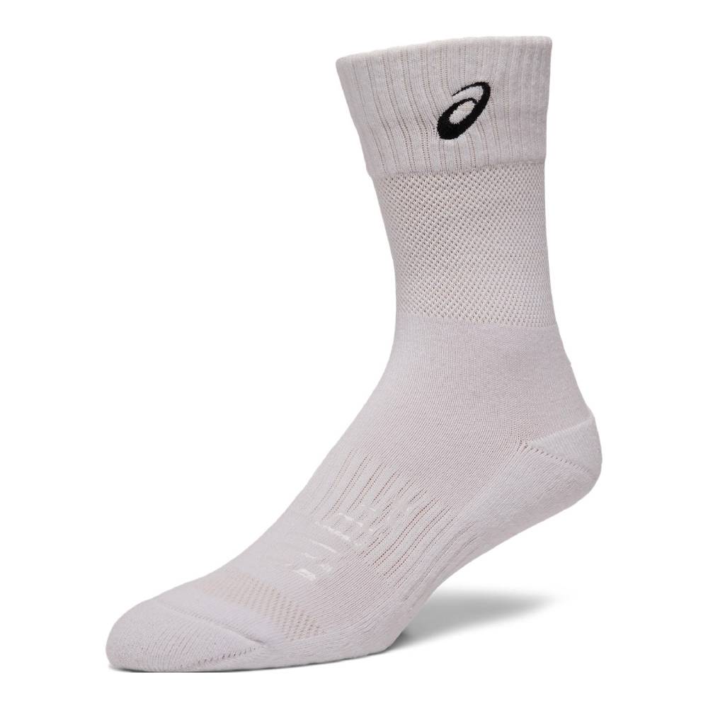 Asics Unisex Court FF Crew Sock (Brilliant White) - RacquetGuys.ca
