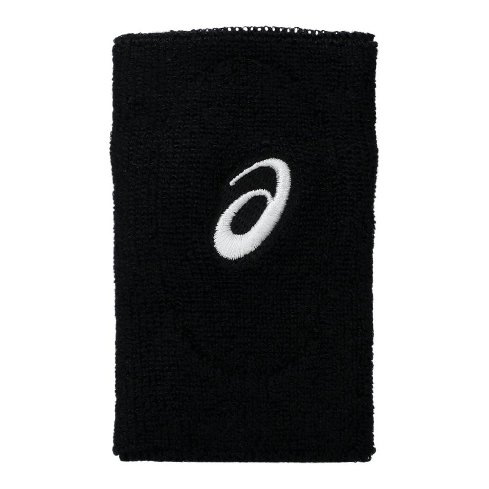 Asics Wristband Long (Performance Black) - RacquetGuys.ca