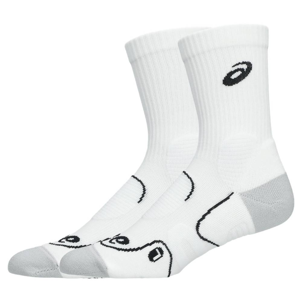 Asics Court+Tennis Crew Sock (Brilliant White) - RacquetGuys.ca