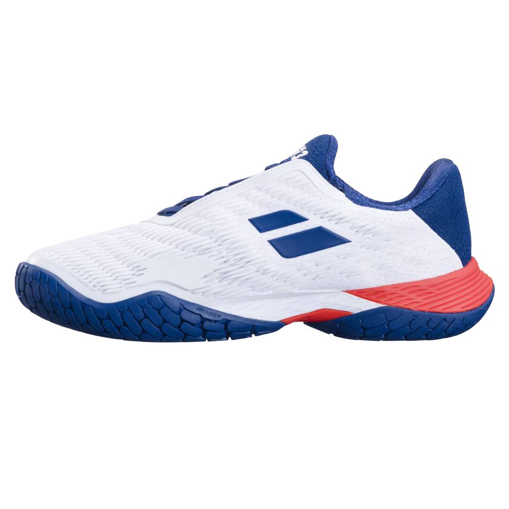 シューズ(男性用) Babolat Propulse Fury 3 28cm Babolat Propulse Fury 3 AC Men's Tennis Shoe (White/Blue) - Canada