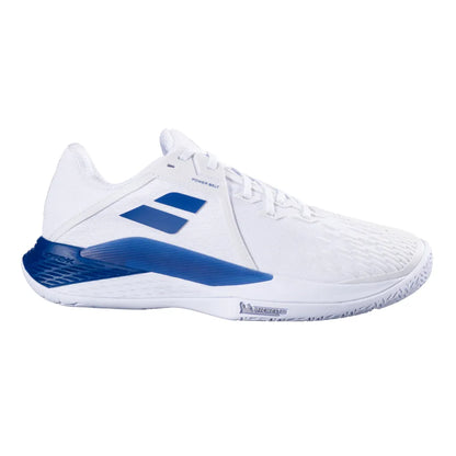 Babolat Propulse Fury 3 AC Men's Tennis Shoe (White/Blue) - RacquetGuys.ca