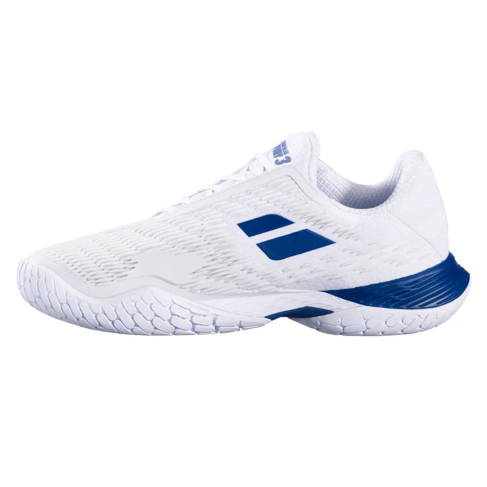 Babolat Propulse Fury 3 AC Men's Tennis Shoe (White/Blue) - RacquetGuys.ca