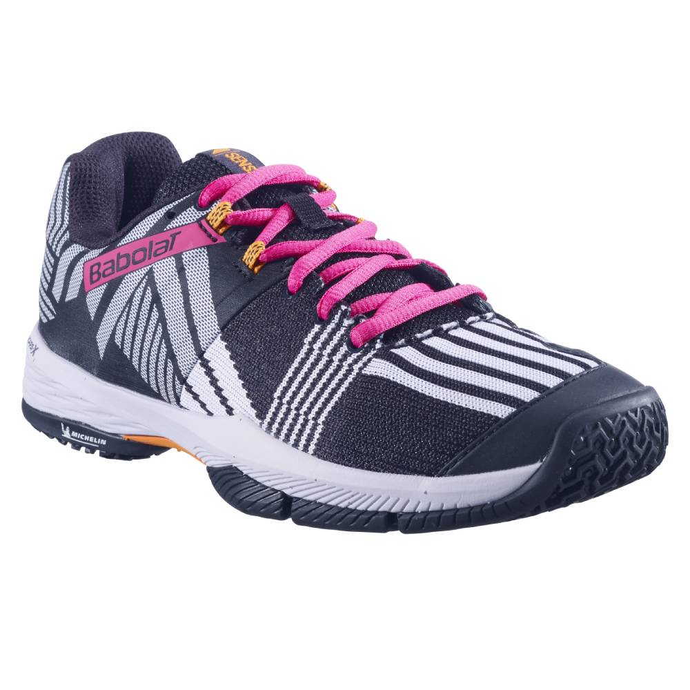 Babolat Sensa Women's Padel Shoe (Black/Pink) - RacquetGuys.ca