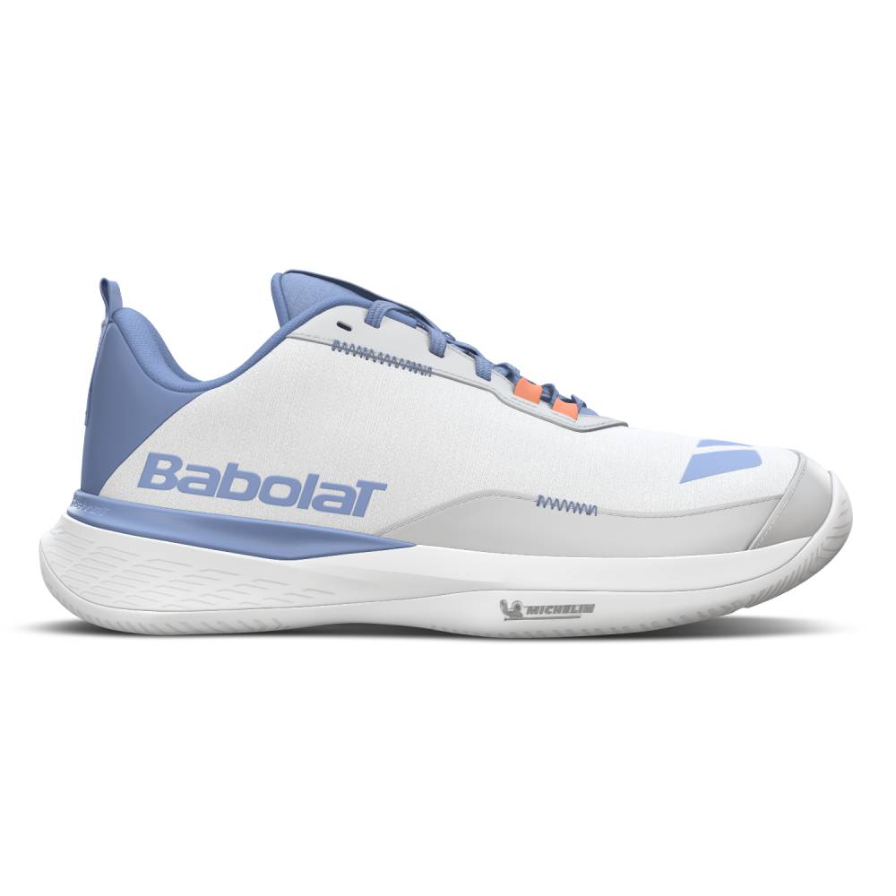 Babolat SFX EVO Women's Tennis Shoe (White/Blue) - RacquetGuys.ca