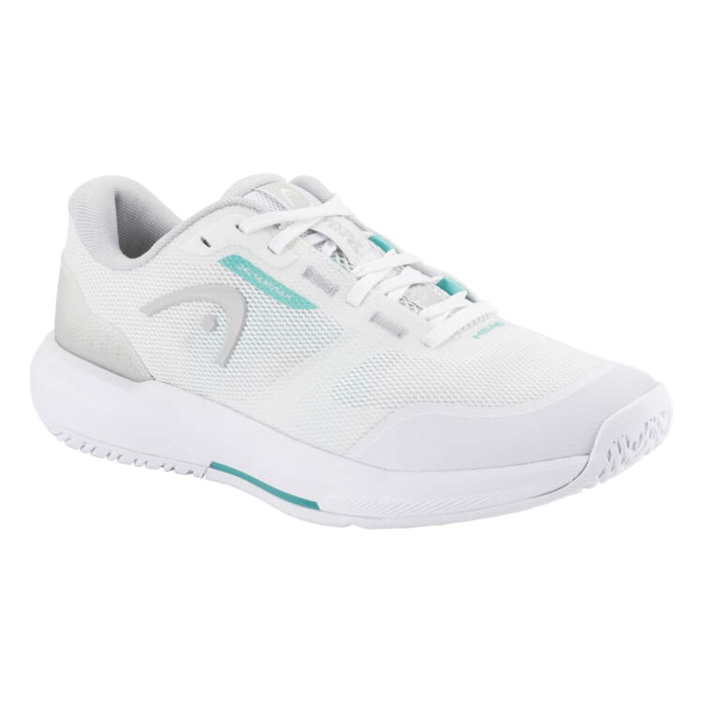 Head Revolt Evo 5.0 Women's Tennis Shoe (White/Light Grey) - RacquetGuys.ca