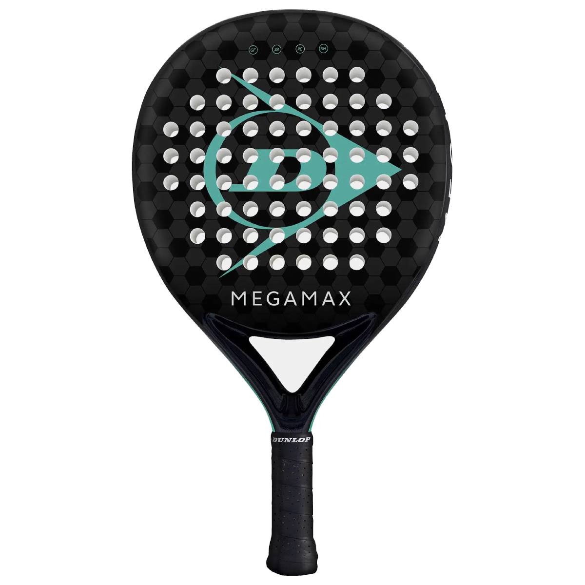 Dunlop 25 Megamax Black Padel Racquet