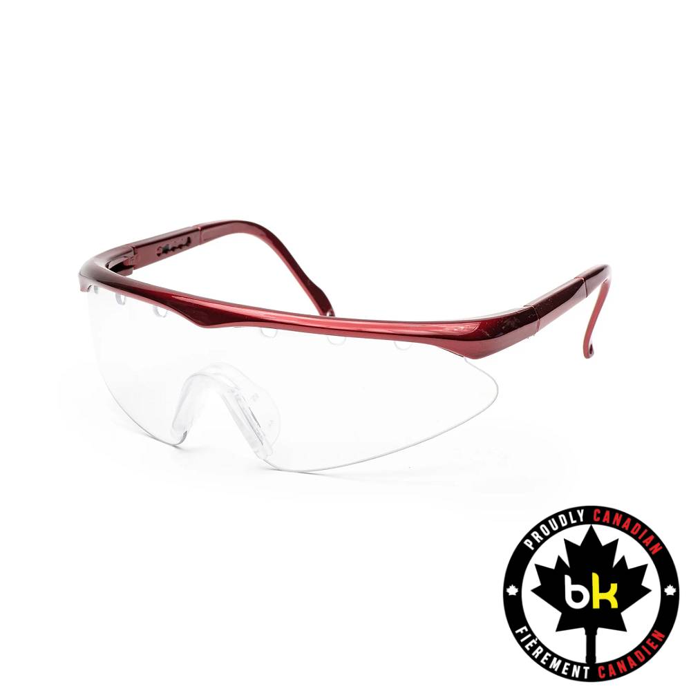 Black Knight Turbo Eyeguard Small (Red) - RacquetGuys.ca