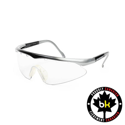 Black Knight Turbo Eyeguard (Black/Silver) - RacquetGuys.ca
