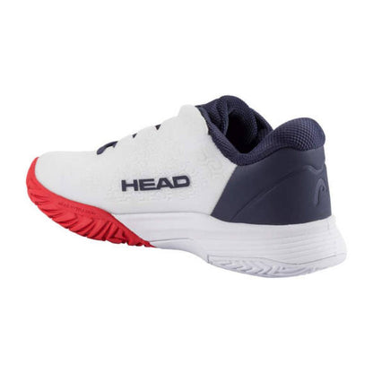 Head Revolt Pro 5.0 Junior Tennis Shoe (White/Navy) - RacquetGuys.ca
