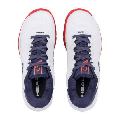 Head Revolt Pro 5.0 Junior Tennis Shoe (White/Navy) - RacquetGuys.ca