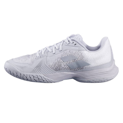 Babolat Jet Mach 3 AC Women's Tennis Shoe (White/Grey) - RacquetGuys.ca