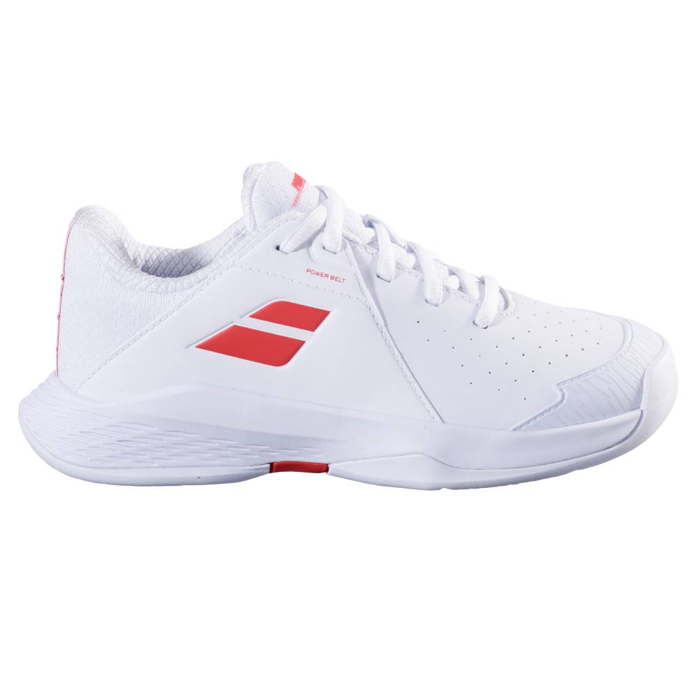Babolat Propulse 3 AC Junior Tennis Shoe (White/Red) - RacquetGuys.ca