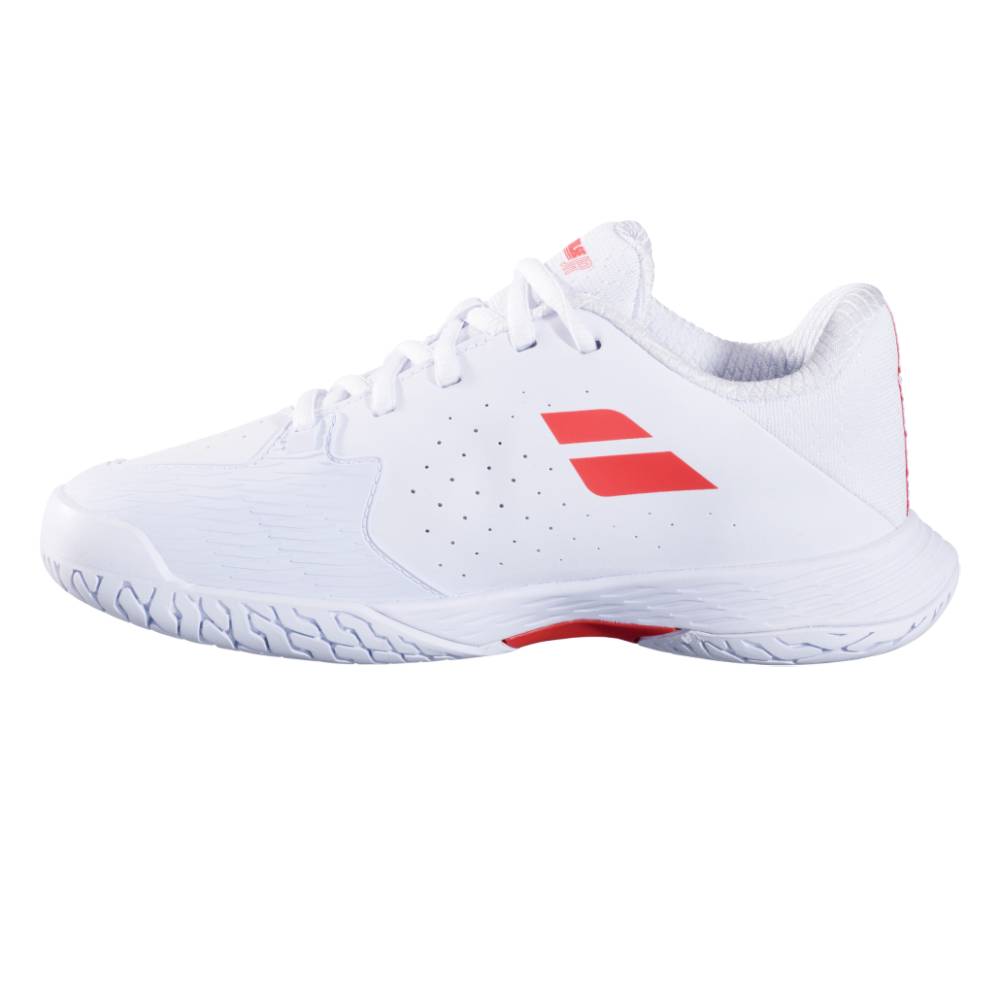 Babolat Propulse 3 AC Junior Tennis Shoe (White/Red) - RacquetGuys.ca