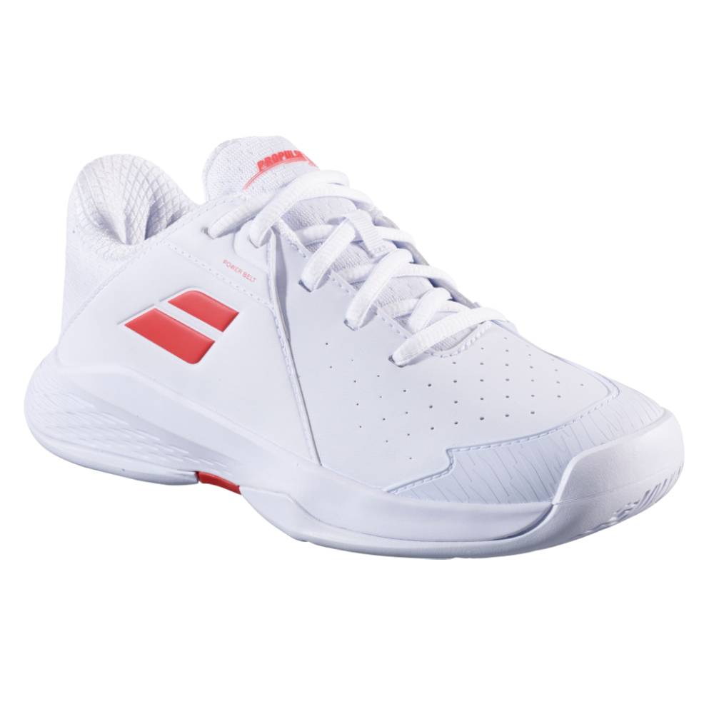 Babolat Propulse 3 AC Junior Tennis Shoe (White/Red) - RacquetGuys.ca