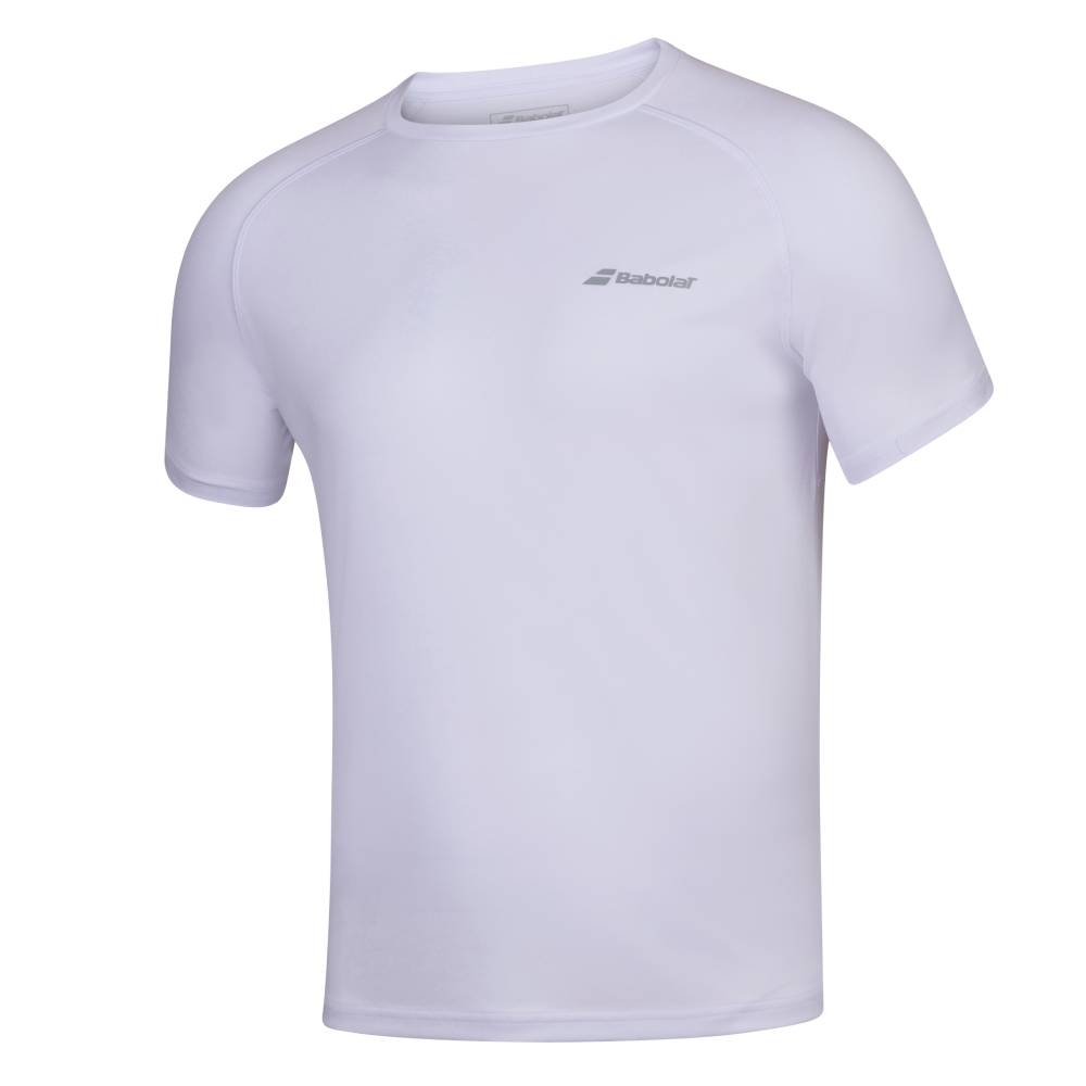 Babolat Men's Play Crew Neck Top (White) - RacquetGuys.ca