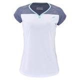 Babolat Women's Play Cap Sleeve Top (White/Heather)