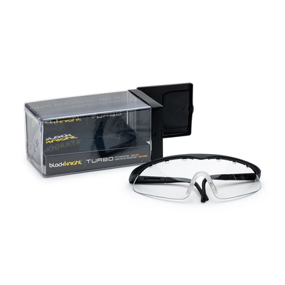 Black Knight Turbo Eyeguard (Black) - RacquetGuys.ca