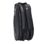 Tecnifibre Team Dry 12 Racquet Bag (Black/Silver) - RacquetGuys.ca