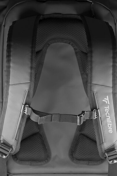 Tecnifibre Team Dry Standbag BackPack (Black/Silver) - RacquetGuys.ca