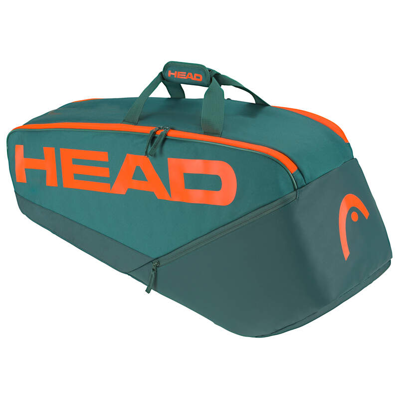 Head Pro Racquet Bag M (Green/Orange) - RacquetGuys.ca