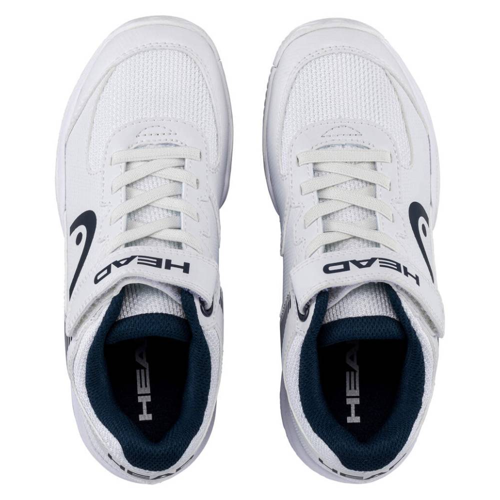 Head Sprint Velcro Junior Tennis Shoe (White/Blueberry) - RacquetGuys.ca